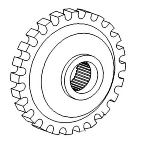 Aftermarket Trans Park Lock Gear Fits Case IH Tractor Models 1896 2090 A155636 - main